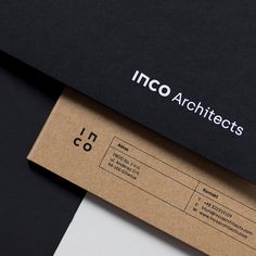 an inco architecturals logo is shown on the back of a cardboard box,