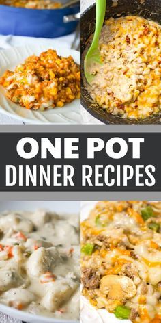 one pot dinner recipes that are easy to make and delicious enough for the whole family