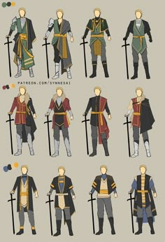 an image of different types of armor