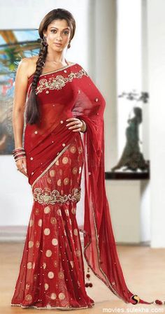 Sparkling Fashion: Awesome saree ads by actresses Nayanthara In Saree, Simple Sarees, Wedding Silk Saree, Wedding Saree Indian, Trendy Sarees, Wonderful Life, Monica Bellucci, Kate Winslet, Saree Look