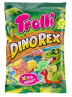 troll's dinorex gummy candy bag