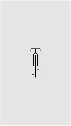 a bicycle is shown in the middle of a minimalistic logo for an apparel brand