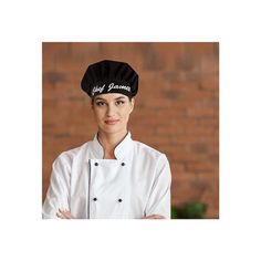 Features:Spefications:Dimensions:Assembly:Warranty: Color: Black | Prep & Savour Personalized Chef Hats Men Women Adjustable Adult Cooking Hat in Black, Size 2.0 W in | Wayfair Chef Hat Pattern, How To Make Chef Hat, Sew Chef Hat, Chef Hat, Women's Chef Hat, Plain Apron, Grill Apron, Custom Aprons, Chefs Hat