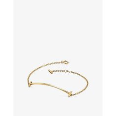 Find TIFFANY & CO. Tiffany T Smile 18ct Yellow- Bracelet M on Editorialist. Tiffany & Co. 18ct yellow-gold bracelet100% 18ct yellow goldSpring-ring clasp fasteningCurved bar, cable chain, logo-embossed charm at closureUse specialist cleanerMade in ItalyPlease use a soft, dry polishing cloth Smile Bracelet, Tiffany Bracelet, Hand Jewelry Rings, Chain Logo, Tiffany And Co Bracelet, White Gold Bangle, Tiffany Bracelets, Tiffany T, Yellow Bracelet