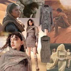 Desert Gothic Fashion, Desert Costume Design, Mysterious Halloween Costumes, Desert High Fashion, Dune Couple Costume, Dune 2 Outfits, Desert Punk Fashion, Desert Gothic Aesthetic, Warrior Inspired Outfit