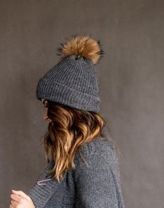 All our knitted hats are with 100% cotton lining so it's perfect for chilly spring weather. Wind resistant and the head is not sweating. Because of the lining hats don't stretch and keep its shape. Fur pom color can be a bit different because fur is natural and not colored. Material: 70% Merino wool, 30% alpaca woolLining: 100% cottonPom pom: Natural furColors available: Ivory, Black, White, Dark grey, Light grey, Dark blue, RedSizes available: S 22 inches , 56/58 cm , M  23 inches, 58/60 cmCare Winter Soft Knit Cap Bonnet, Winter Soft Knit Bonnet Cap, Warm Bonnet Cap For Fall, Warm Fall Bonnet Cap, Cozy Soft Knit Hat For Fall, Warm Beanie For Outdoor, Winter Beanie With Fleece Lining, Winter Beanie Bonnet, One Size Fits Most, Warm Knit Hats For Winter