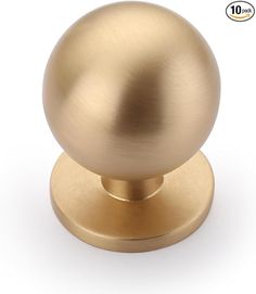 an image of a golden door knob on a white background