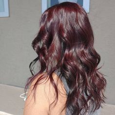 Midnight Cherry Hair Color, Colored Naturally Curly Hair, Reddish Purple Brown Hair, Cherry Red Lowlights, Midnight Ruby Hair Color, Dark Red Hair Color Burgundy Wine, Midnight Red Hair, Berry Colored Hair, Dark Raspberry Hair