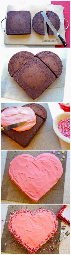 how to make heart shaped chocolate cake for valentine's day