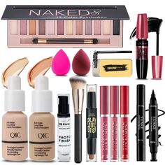 PRICES MAY VARY. 💄All In One Makeup Kit For Girls --- The beginner makeup gift set including 12 Colors Eyeshadow Palette, Nude & Buff Beige Foundation, Face Primer, 3Pcs Liquid Lipsticks, Contour Stick, Eyebrow Soap, Winged Eyeliner Stamp, Mascara, Makeup Brush, 2Pcs Makeup Sponge. The face make up set is perfect for achieving a full-face flawless look. 💄High-quality Makeup Set --- The makeup kit for women full kit made with natural gentle ingredients and nourishing formula, good color and goo All In One Makeup, Brow Soap, Eyeliner Stamp, Shimmer Eyeshadow Palette, Winged Eyeliner Stamp, Matte Eyeshadow Palette, Contour Stick, Makeup Gift Sets, Foundation Primer