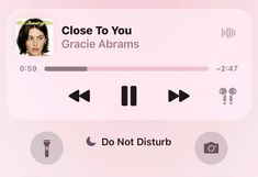 close to you grace abrams on the app store's music player screen