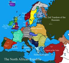 a map of europe with all the countries