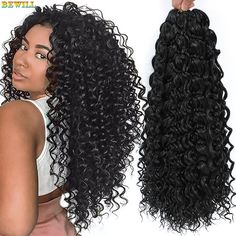 Freetress GoGo Curl Crochet hair 14 18 inches Water Wave Beach Curl Crochet hair Ombre Synthetic Freetress Gogo Curl Crochet, Freetress Gogo Curl, Bohemian Braided Hair, Beach Curls, Wave Beach, Curly Crochet Hair Styles, Bohemian Braids, Hair Ombre, Crochet Hair