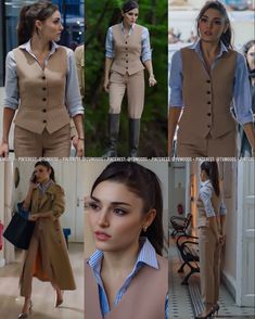 Going Out Outfits 2023, Outfits 2023 Fall, Hande Ercel Style, Tv Show Outfits, Everyday Fashion Outfits, Woman Suit Fashion, Turkish Fashion, Classy Work Outfits