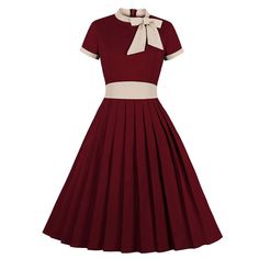 En el estilo Vintage de los años 40, este vestido acampanado es un vestido a tener en cuenta si buscas un vestido chic al estilo Rockabilly. Vestido atemporal con un look completamente vintage, aquí tienes un vestido que se adaptará a todas las ocasiones. Confeccionado en un material ligero y elástico y con su forma acampanada, este vestido resaltará tu cuerpo tanto si eres talla S como 4XL - ¡disponible en talla grande!  Composición:  Algodón, spandex Detalles del producto: Vestido hasta la rod Mode Rockabilly, Rockabilly Mode, 50s Women, Vestidos Retro, Burgundy Midi Dress, Timeless Dress, Exclusive Dress, Rockabilly Fashion