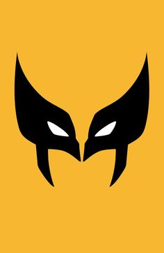 Minimalist design of Marvel's Wolverine mask by Minimalist Heroes. Marvel Minimalist Art, Superhero Logo Design, Deadpool And Wolverine Logo, Wolverine Symbol, Wolverine Drawing Easy, Wolverine Doodle, Hero Logo Design, Wolverine Painting, Wolverine Design