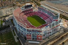 an aerial view of the san francisco giants stadium