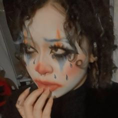 Neon Clown Aesthetic, Cute Scary Clown Makeup, Tadc Oc, Clown Ideas, Clown Outfit, Clown Stuff, Creepy Clowns, Party Monster