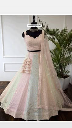 Contact us for any queries about product or shop and real images. Lehenga : Faux Georgette Fabric With Sequence Embroidery Thread Work Inner : American crept in lehenga choli : Faux Georgette Fabric With Sequence Embroidery Thread Work (unstitch) Duppta : Faux Georgette Fabric with Sequence Embroidery Lace Border ( 2.25 Metre) Size : Semi stitched Work : Sequence Embroidery Thread Work Care : Dry Clean Type : Party Wear Lehenga Choli, Engagement Lehenga choli, Wedding Lehenga Choli Pastel Lehenga For Bridesmaid, Lehenga Guest, Pestal Colour Lehanga, Pastel Lavender Lehenga, Lehnga Choli Designer Party Wear, Georgette Lehenga Designs, Lengha Choli Designs, Pastel Colour Lehenga, Engagement Lehenga For Bride