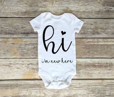 Pin on Products Newborn Svg, Diy Bebe, Funny Onesies, Newborn Onesies, Baby Projects