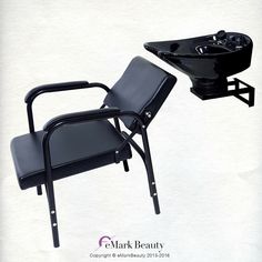 an image of a black chair and bowl