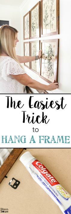 the easyest trick to hang a frame