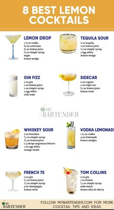 the 8 best lemon cocktails to drink this summer info for drinks and beverages that you can