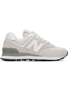 New Balance 
Beige 574 Core Sneakers 
Low-top suede and re*** polyester mesh sneakers in beige. 
. Lace-up closure 
. Logo flag at padded tongue 
. Padded collar 
. Grained leather logo appliqué at sides 
. Logo printed at grained leather heel tab 
. Logo-embossed rubberized trim at heel counter 
. Fleece lining 
. ENCAP EVA foam rubber midsole 
. Treaded rubber sole 
Supplier color: Nimbus cloud 
Upper: leather, textile. Sole: rubber. 
Made in Indonesia. 
241402F128166 
Beige 574 Core Sneakers New Balance 547, New Balance Beige, Balance Beige, Balanced Beige, Nimbus Cloud, Casual Athletic Shoes, New Balance 574, Mesh Sneakers, Casual Sneakers Women