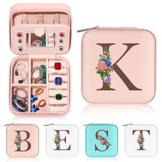 the letter k is shown in an open case