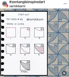 a page with instructions on how to make an origami quilt pattern in german