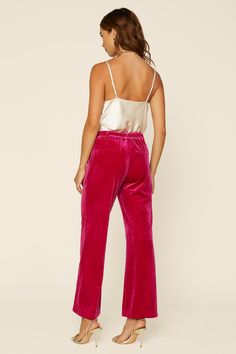 A pair of velvet pants will always look right when getting dressed up in the cooler months. This one's done in a wide-leg silhouette that's polished yet comfortable, elasticized at the back waistband for a precise fit. Go plush from head to toe by adding our velvet blazer on top. AVAILABLE IN PLUS PAIR IT WITH split •Zip fly •Slant front pockets •Wide-leg silhouette •Elasticized back waistband •Welted back pockets DIMENSIONS •Standard: 29" Inseam Length split Item number 7338990% Polyester 10% S Velvet Wide Leg Pants, Sweater Season, Getting Dressed, Velvet Blazer, Velvet Pants, Wide Pants, Get Dressed, Sweater Shop, Leg Pants