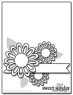 a card with some flowers on it