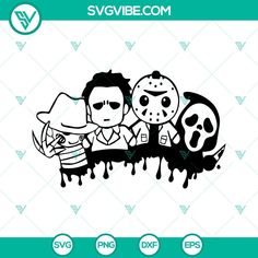 halloween svg files for cutting and cricting with the characters from the movie