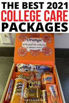 the best college care packages for students and their families in 2021 are on display at this year's orange university