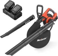 PRICES MAY VARY. 【3 in 1 Leaf Blower & Vacuum Cleaner】- MAXLANDER's Upgraded of the Blower/ Vacuum/ Mulcher machine achieves the dual functions of leaf blowing, vacuuming and crushing at the same time. With 2 operating modes, you can easily switch jobs, blow leaves in the yard, remove light snow, clean up debris in the house, pet hair and dust in the corners. Special internal fan blade design reduces the possibility of entanglement of debris and damage to the motor 【Brushless Motor & Powerful Su Leaf Blower Vacuum, Ryobi Leaf Blower, Portable Leaf Blower, Mini Leaf Blower, Store Leaf Blower, Homemade Leaf Blower, Best Battery Operated Leaf Blower, Yard Vacuum, Leaf Vacuum