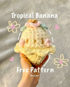 Tropical Banana: A Sweet and Healthy Treat Beginner Crochet Projects, Crochet Fashion Patterns, Quick Crochet, Fun Crochet Projects