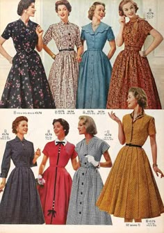 1950s Housewife Fashion, 40s Mode, Mode Rockabilly, 1950s Fashion Women, 1950’s Fashion, Fashion 50s, Vintage Fashion 1950s, 1950 Fashion, Fashion 1950s