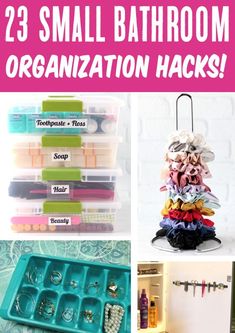 Bathroom Organization Ideas Under Sink Pottery Barn Gift Card, Ideas For Bathrooms, Bathroom Organization Hacks, Living Frugal, Small Storage Containers, Organize Your Bathroom, Small Bathroom Organization, Yellow Bathroom, Door Shoe Organizer