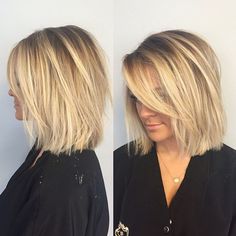 Shoulder Length Inverted Bob With Bangs, Textures Medium Length Hair, Textured Bob Hairstyles Mid Length, Textured Bob Haircuts For Women, Choppy Lob Haircut Mid Length Side Part, Bobbed Hair With Layers, Shaggy Bob For Fine Straight Hair, Should Length Bob With Layers, Medium Length Hair Cuts With Layers Fine