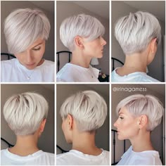 Κούρεμα Bob, Girl Mullet, Pixie Haircut For Thick Hair, Short Hair Trends, Short Grey Hair, Hairstyle Women, Pixie Haircuts