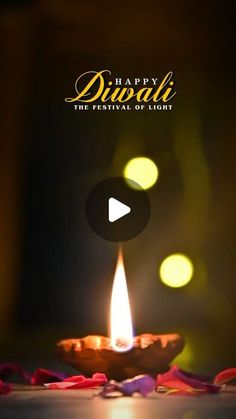 happy diwali the festival of lights with candle on dark background and boke effect