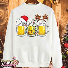 Product details: ✔️ NAME: Beer Christmas Mug Santa Reinbeer Xmas Lights Unisex T-Shirt, Beer Christmas Shirt, Christmas Beer Shirt, Beer Lover Shirt, Beer Lover Gift ✔️ IMPORTANT NOTE: Both Men and Women can we our shirts because this is unisex style t-shirts; Wash item inside out in cold water, do not bleach, do not dry clean, do not iron directly on the design. ✔️ MATERIAL: 5.3-ounce, 100% cotton (99/1 cotton/poly (Ash) & 90/10 cotton/poly (Sport Grey); Heavyweight classic unisex tee; Taped neck and shoulders; Tearaway label; Decoration type: Digital Print ✔️ OUR DESIGN PRODUCTS: Each One are designed and sold in limited quantities. The designs are created by our incredibly talented in house graphic art team who often hand draw and illustrate each Tee shirt design. ✔️ SIZE CHART: Please Beer Christmas, Christmas Beer, Gifts For Beer Lovers, Beer Design, Xmas Lights, Beer Shirts, Tee Shirt Designs, Christmas Mugs, Christmas Design