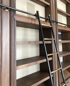 Discover custom-designed rolling library ladderscrafted with quality brass and bronze for elegance and functionality in any library. Bookshelf Ladder, Library Ladders, Inspiring Books, Ladder Bookshelf, Hidden Door, Parquet Flooring