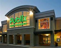 the exterior of a retail store at dusk