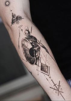 a person with a tattoo on their arm