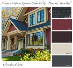 the exterior color scheme for a house