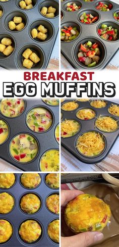 breakfast egg muffins are in the pan and ready to be eaten