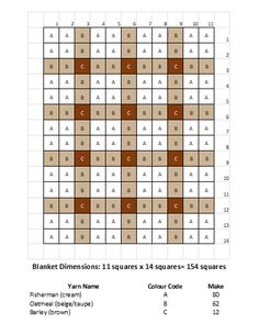 a crossword puzzle with the letters and numbers for each letter, which are in different colors