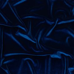 This  Royal Blue Stretch Polyester Velour is the perfect compliment to any crown. Lush royal blue pile covers the face of this velvet, with a super-soft hand, flexible drape, and 100% all-way stretch. Craft luxe jumpsuits, elegantly comfortable wrap dresses, jackets, and so much more. Opaque, a lining is not necessary for most projects. Elegant Evening Dresses, Velvet Aesthetic, Blue Velvet Fabric, Royal Aesthetic, Royal Colors, Deep Royal Blue, Mood Fabrics, Blue Texture, Fall Color Palette