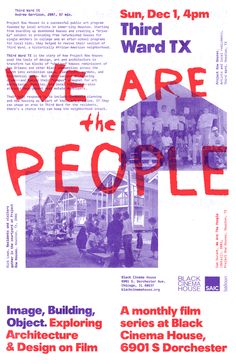 the poster for we are the people is shown in red and blue, with an image of